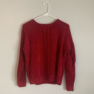 PINKROSE Red Sweater (Small, Red)